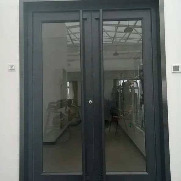 OEM UPVC स्टेनलेस स्टेल एल्यूमीनियम डबल स्विंग दरवाजे kfc दरवाजा 1.2mm मोटाई